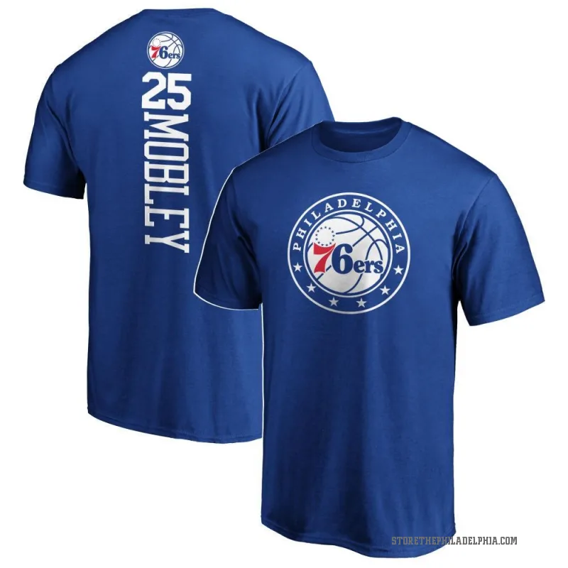 Isaiah Mobley Men's Royal Philadelphia 76ers Backer T-Shirt