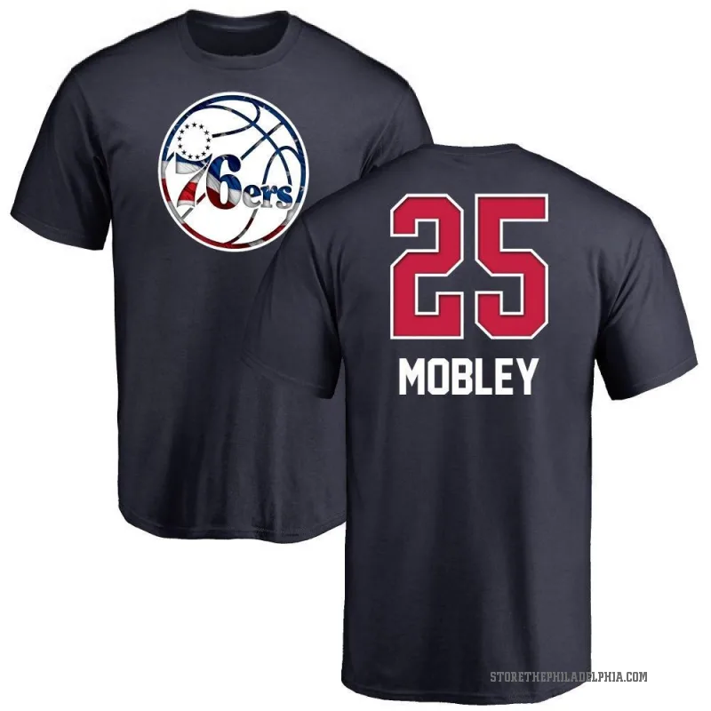 Isaiah Mobley Youth Navy Philadelphia 76ers Name and Number Banner Wave T-Shirt