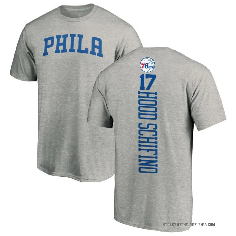Jalen Hood-Schifino Men's Philadelphia 76ers Ash Backer T-Shirt