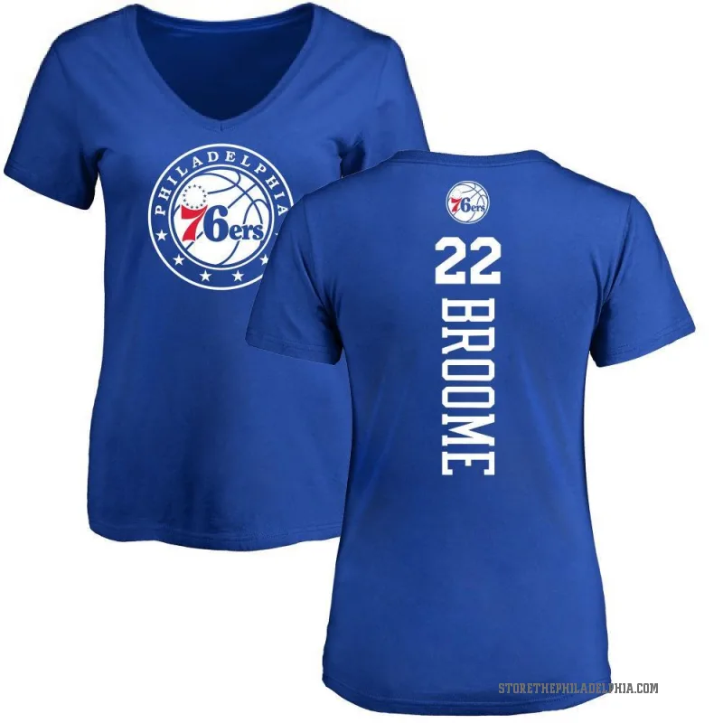 Johni Broome Women's Royal Philadelphia 76ers Backer T-Shirt