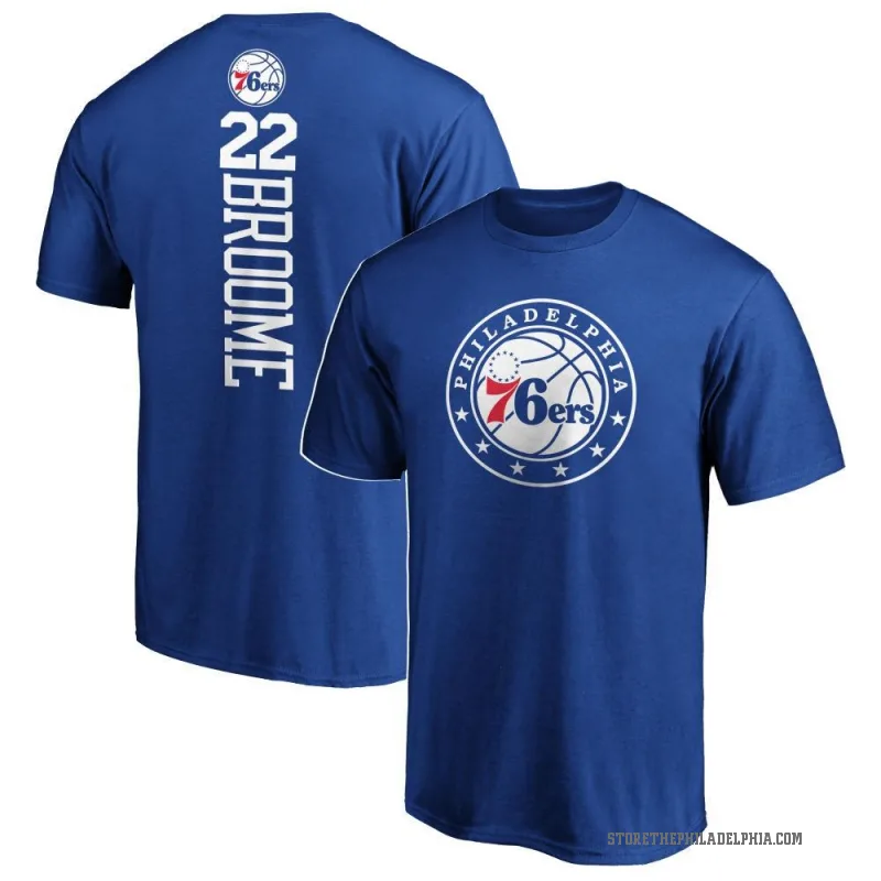 Johni Broome Youth Royal Philadelphia 76ers Backer T-Shirt