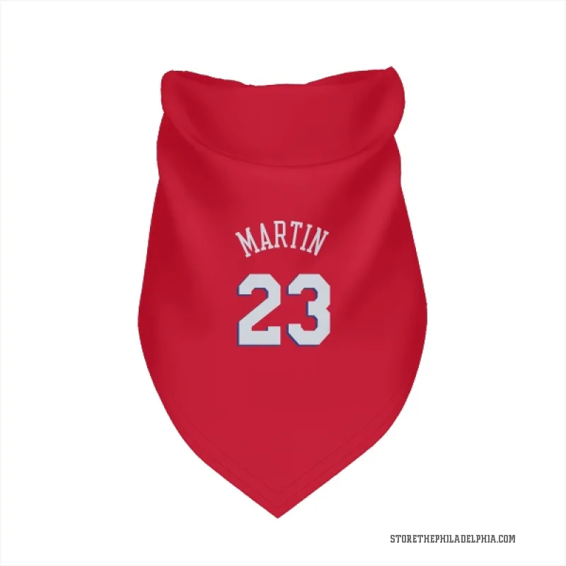 Tyrese Martin  Red Philadelphia 76ers  Cat & Dog Pet Bandana
