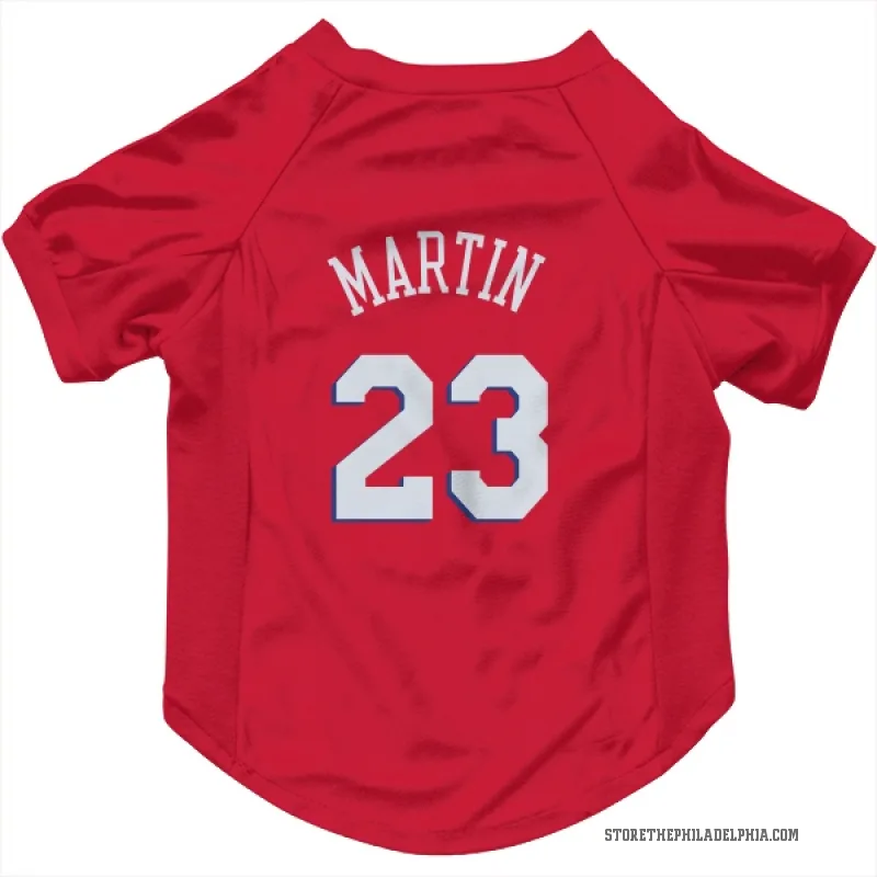 Tyrese Martin  Red Philadelphia 76ers  Cat & Dog Pet Jersey