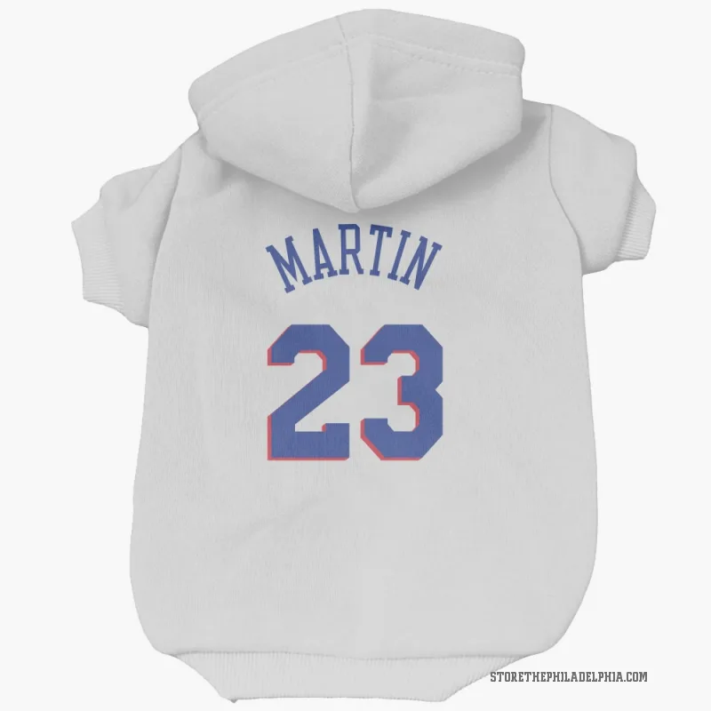 Tyrese Martin  White Philadelphia 76ers  Cat & Dog Pet Hoodie