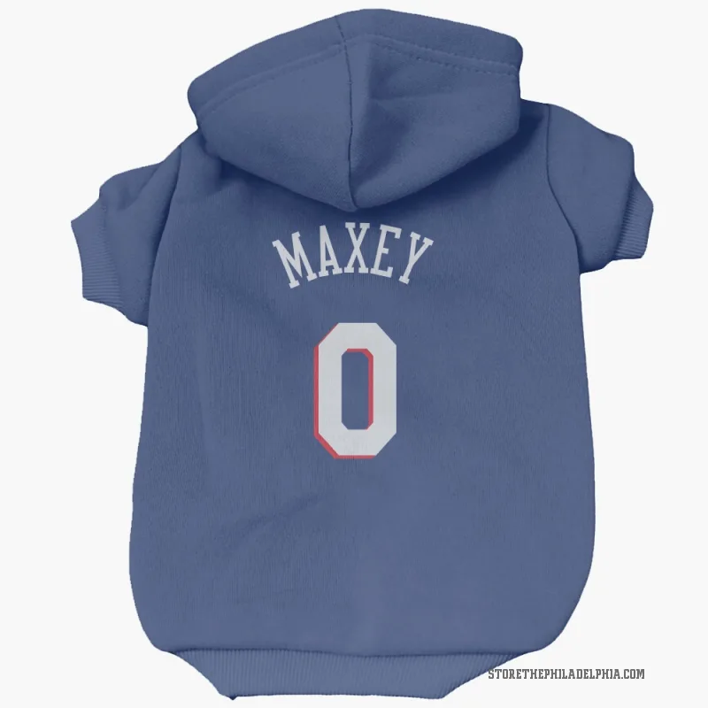 Tyrese Maxey  Royal Philadelphia 76ers  Cat & Dog Pet Hoodie